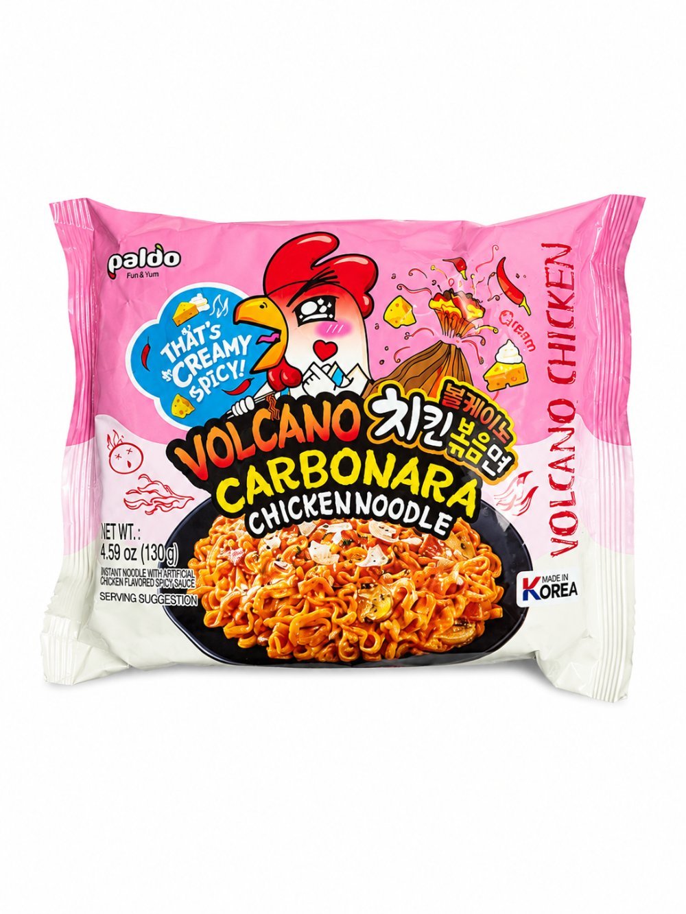 Paldo Volcano Carbonara – pikantny makaron z kurczakiem