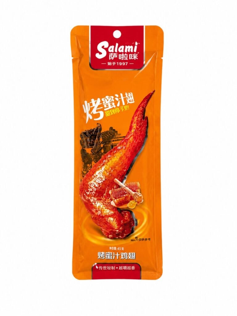Salami – skrzydełko kurczaka w sosie miodowo-BBQ